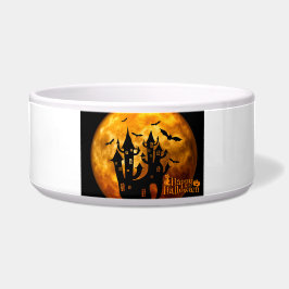 Happy Halloween (volledige maan) Voerbakje