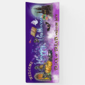 Happy Halloween voor kinderen truc of treads welko Spandoek (Verticaal)