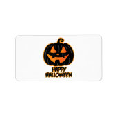 Happy Halloween voor mannen en vrouwen - Pumpkin H Etiket (Voorkant)