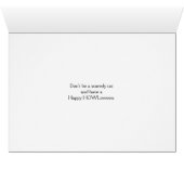 Happy Halloween voor tante en oom, Scaredy Cat (Binenzijde Horizontaal (Onderkant))