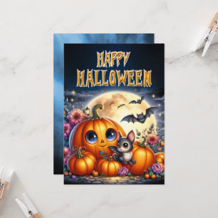 Happy Halloween vriendelijke Jack-O-Lantern Kaart