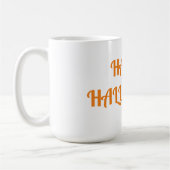 Happy Halloween Vrouwen Sinaasappel Zwart Koffiemok (Links)