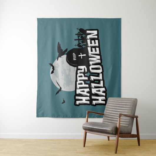 Happy Halloween Wandkleed (In situ)
