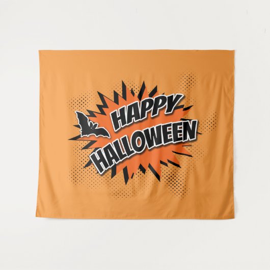 Happy Halloween Wandkleed (Voorkant (horizontaal))