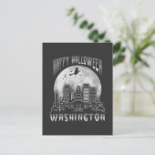 Happy Halloween Washington DC Briefkaart (Staand voorkant)