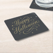 Happy Halloween Web Kartonnen Onderzetters (Schuin)