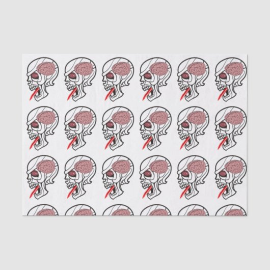 Happy Halloween-weefselpapier, Brain Tissuepapier (Voorkant)
