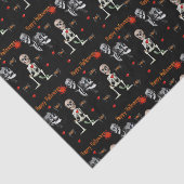 Happy Halloween-weefselpapier, skelet Tissuepapier (Detail)