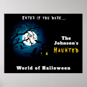 Happy Halloween | Welcome to Scary Haunted House Poster (Voorkant)