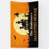 Happy Halloween - Welkom bij Creepy Haunted House Spandoek (Verticaal)