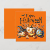 Happy Halloween Wenskaart (Voorkant / Achterkant)