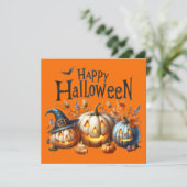 Happy Halloween Wenskaart (Staand voorkant)