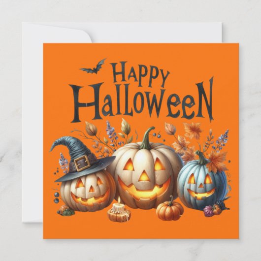 Happy Halloween Wenskaart (Voorkant)