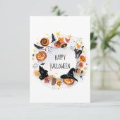 Happy Halloween Wenskaart (Staand voorkant)