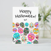 Happy Halloween Wenskaart Bedankkaart (Staand voorkant)