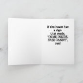 Happy Halloween Wenskaart Bedankkaart (Binnen)