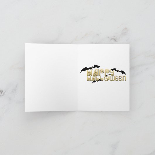 Happy Halloween Wenskaart Kaart (Binnen)