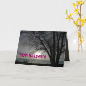 Happy Halloween - Wenskaart Kaart (Gele Bloem)