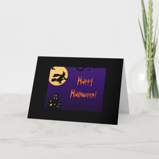 Happy Halloween Wenskaart Kaart (Voorkant)