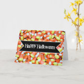 Happy Halloween Wenskaart Kaart (Gele Bloem)