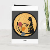 Happy Halloween Wenskaart Kaart (Achterkant)