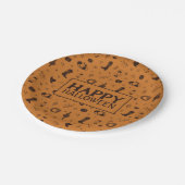 Happy Halloween western patroon Papieren Bordje (Gekanteld)