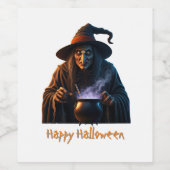Happy Halloween Wijn Etiket (Enkel label)