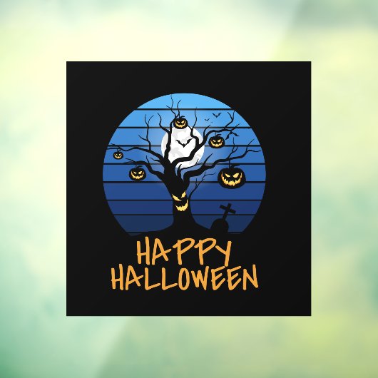 Happy Halloween Window Cling Raamsticker (Vel 3)