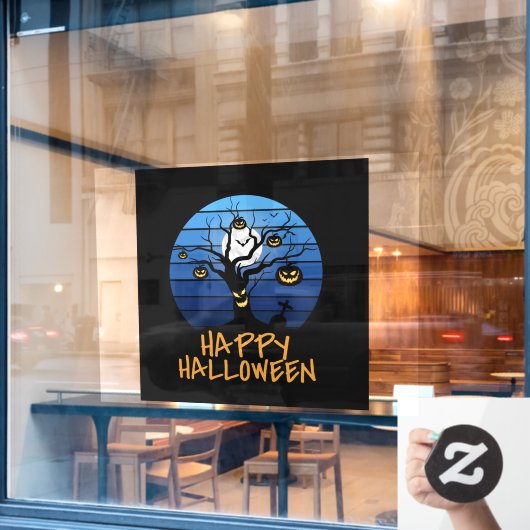 Happy Halloween Window Cling Raamsticker (Cafe Raam)