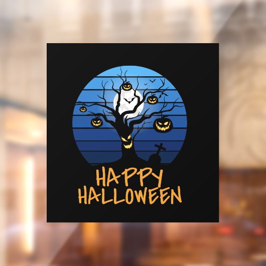 Happy Halloween Window Cling Raamsticker (Vel 2)
