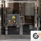 Happy Halloween Window Cling Raamsticker (Kantoordeur)