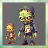 Happy Halloween Window Cling Raamsticker (Vel 3)