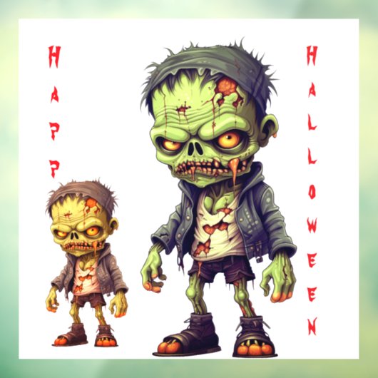 Happy Halloween Window Cling Raamsticker (Vel 3)