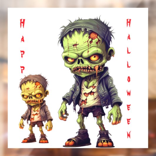 Happy Halloween Window Cling Raamsticker (Vel 2)