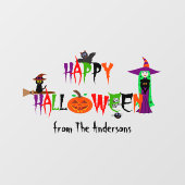 Happy Halloween Window Cling Raamsticker (Vel)