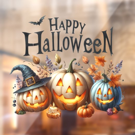 Happy Halloween Window Cling Raamsticker (Vel 2)