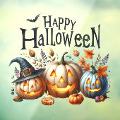 Happy Halloween Window Cling Raamsticker (Vel 3)