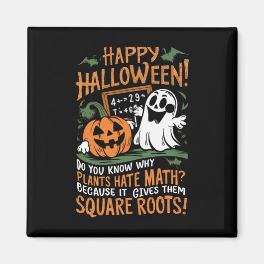 Happy Halloween - Wiskunde lerarenwetenschapper Fu Magneet (Voorkant)
