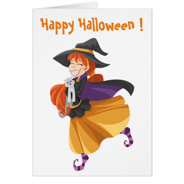 "HAPPY HALLOWEEN" WITCH (Voorkant)
