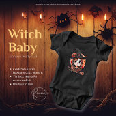 Happy Halloween Witch Baby Jersey Bodysuit