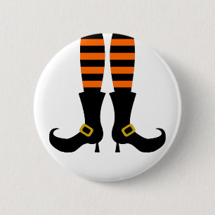 Happy Halloween Witch been Ronde Button 5,7 Cm