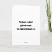 Happy Halloween Witch Cat Kaart (Achterkant)