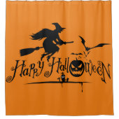 Happy Halloween Witch Douchegordijn (Voorkant)