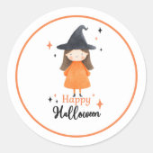 Happy Halloween Witch Favoriete Sticker (Voorkant)
