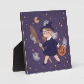 Happy Halloween Witch & Ghosts Fotoplaat (Voorkant)