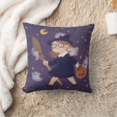 Happy Halloween Witch & Ghosts Kussen (Deken)