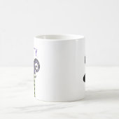 Happy Halloween Witch Illustratie Naam & Initiaal Koffiemok (Center)