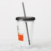 Happy Halloween Witch Legs & Broom gepersonaliseer Acryl Drinkbeker (Links)