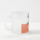 Happy Halloween Witch Legs & Broom gepersonaliseer Matglas Koffiemok (Links)