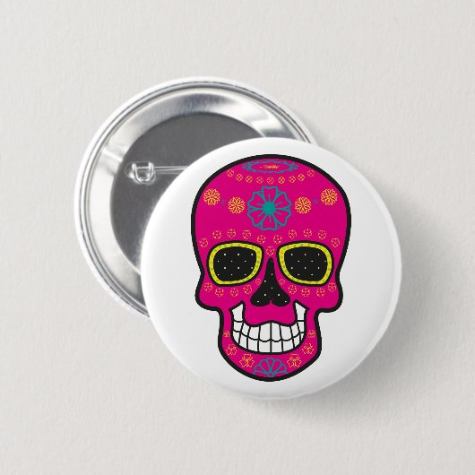Happy Halloween Witch Mask Carnival 2020 Button (Voorkant /achterkant)